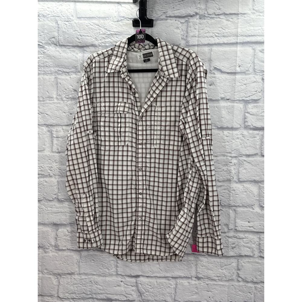 ExOfficio Mens Insect Shield Button Up Large